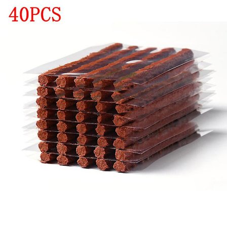 Bil Vakuum Dekkreparasjons Gummistrimmel Auto Motorsykkel Slangeløse Dekkhjul Punktering Plugg Forseglings Tape Bilreparasjonsverktøy 30/40/50 stk| |