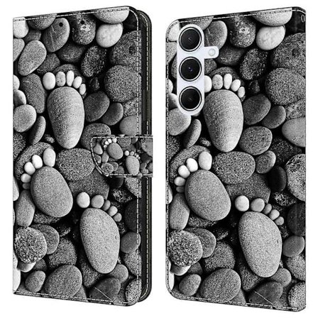 For Samsung Galaxy A16 5G/4G Lommebok Etui Stativ Mønstertrykk PU Lær Flip Telefon Deksel