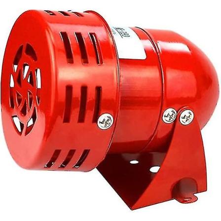 Sirenalarm 220v Kraftfull utomhus, Sirenlarm 120db, Röd Motorledning Sirne Mtal Horn Industribåtlarm Ruikalucky