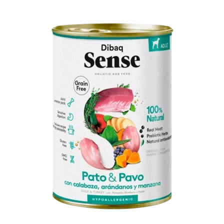 DIBAQ - Sense våtfôr and og kalkun 12 x 380 g - Hund - Hundefôr & hundemat - Våtfôr & våtmat - ZOO.no