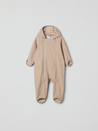 Polarn O. Pyret - Windproof fleece all-in-one - 92 - Childrenswear - beige