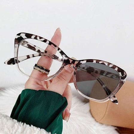 Anti-Blue Light Lasit Neliömäiset silmälasit LEOPARD PRINT LEOPARD