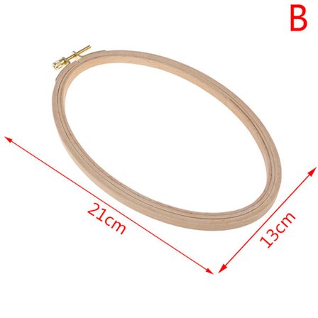 Bambu Broderi Hoop Ram Oval Broderi Hoop Ring Cross St