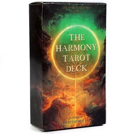 The Harmony Tarot -pakka, englanninkielinen, 78 ainutlaatuisesti suunniteltua korttia ennustamiseen ja divinointiin perhe-lautapeliin
