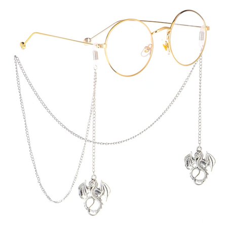 Brillesnor Halskjede Brillerem for Kvinner Drageanheng Mas
