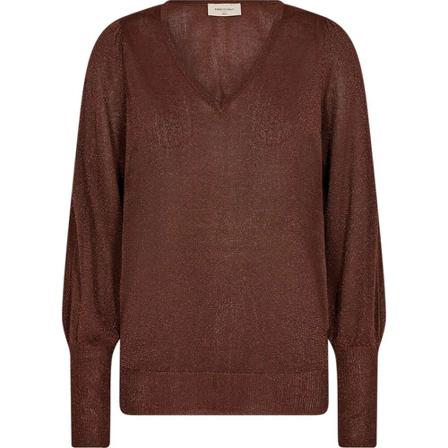 Freequent, Fqluretta v pull cappuccino Bruin, Dames, Maat:XS