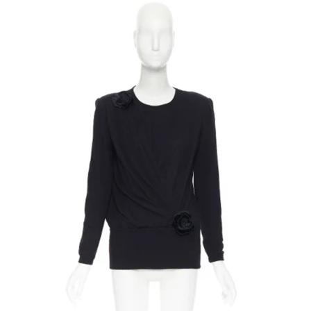 Valentino Vintage Pre-owned Uld toppe Sort, Dame