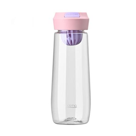 500 ml sportsvandflaske i plast med skala, bærbar Pink