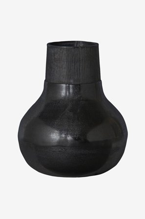 WOOOD - Vas Metal L - Svart - Krukor & vaser - Från Homeroom