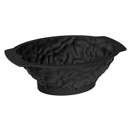 Silikone Hjerne Jello Form, Halloween Kageform Stor Volumen Bageplade med Støttebase til Halloween Hjerne Jello Kage Slik Chokolade Gelé eller