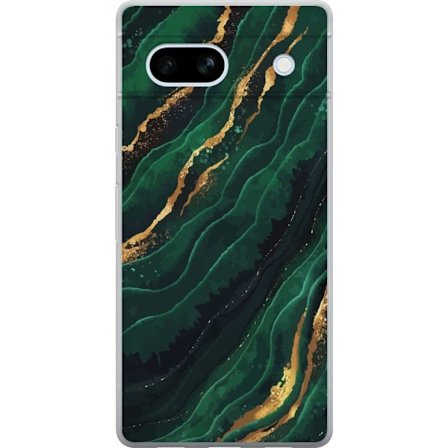 Kompatibelt Mobilskal till Google Google Pixel 7a Marmor Guld Grön