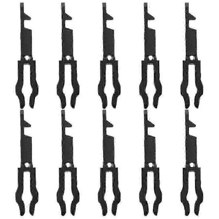 10 stk. Nødhammer Glas Knap Nøglekontakt Panikknap til Brandredning Indvendig Dør Nøgle Reset Funktion Væsentligt Sikkerhedstilbehør til 