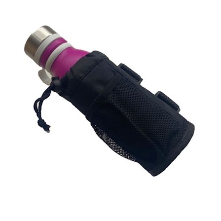 Sykkel flaskeholder uten skruer svart 1 stk Sykkel koppholder flaskeholder nett med lomme Sykkel flaskeholder for styre barnevogn