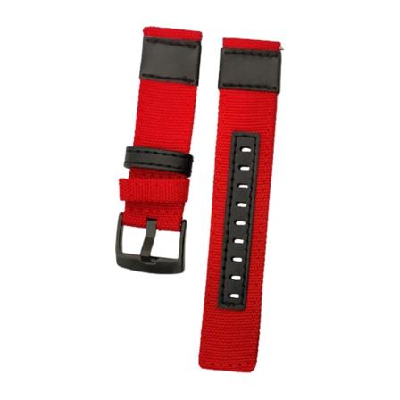 Watch rannekoru Paksutettu Vahva Sitkeys Pikakiinnitys 20mm/22mm Universal Nylon Rannekello Yhteensopiva Samsung S3/s2 Red 22 mm
