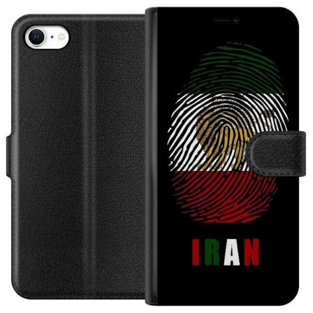 Yhteensopiva Lompakkokotelo Apple iPhone 6 Sormenjälkien muoto kuten Iranin lippu, jossa leijonamotivit mustalla dramaattisella taustalla