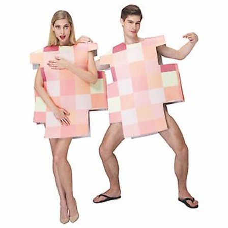 Sexy Familie Skummel Morsom Cosplay Unisex Kvinner Menn Voksen Naken Sim Kostyme (Voksen)