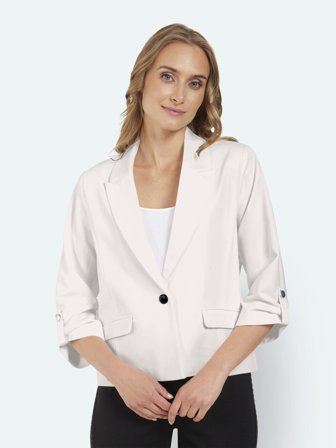 SIGNATURE - Blazer - Råhvid - 3/4 Ærmer