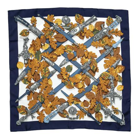 Hermès Vintage, Pre-owned Scarf Blauw, Dames, Maat:ONE Size