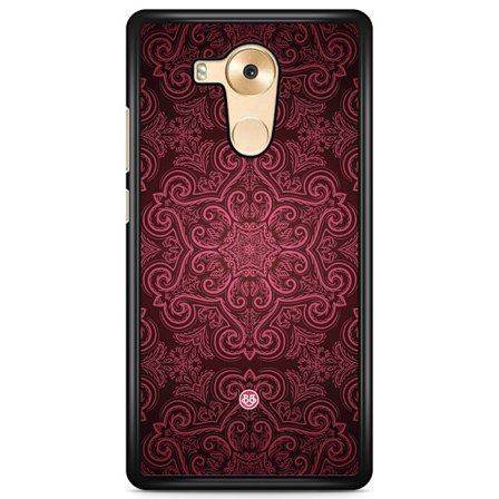 Bjornberry Skal Huawei Mate 9 Pro - Röd Retromönster