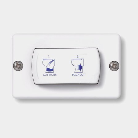 Control panel for marine toilet Sanimarin, analog/manual (push button)