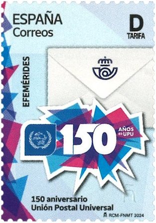 Spanien - UPU 150 år - Postfrisk frimærke