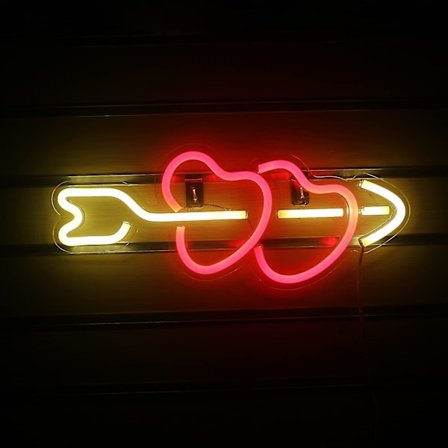 2024 Led Amor Neon-kyltit Sydän Punainen Neon-seinäkoriste Neon-kyltti Usb-virta Yövalo Makuuhuoneeseen Baariin