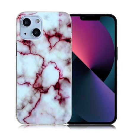 Marble iPhone 13 Suojakotelo - Punainen