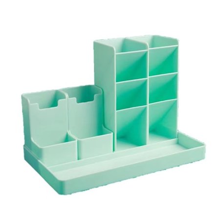 Monitoiminen lasten kynäteline, työpöydän järjestäjä, kynäteline lapsille, toimistoon ja kotiin valmistettu muovista lohenväreissä