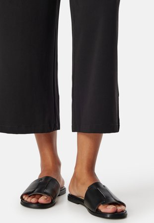 SELECTED Slfisabella leather slider Black Klær