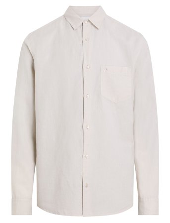 Calvin Klein | Linen Cotton Regular L/S Shirt | L