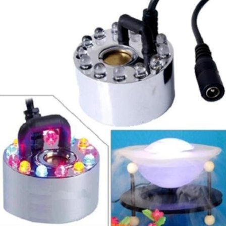 12 LED Vernebler Luftbefukter Nebler Ultraschall für Zimmerbrunnen