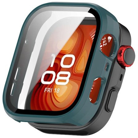 Skal av glas+PC för Huawei Watch Fit 3/4 Pro HD Härdat Skärmskydd Omfattande Skyddsskal för Huawei Watch Fit 3/4 Stötfångarskal