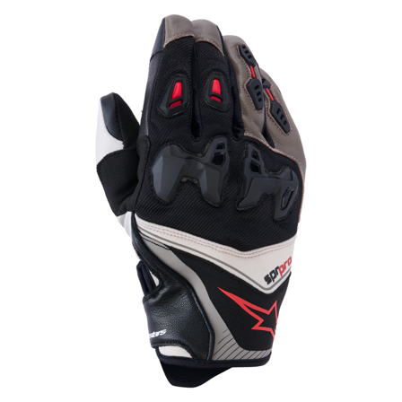 Alpinestars SP-R Pro Motorradhandschuhe Walnuss/Mastic Schwarz XL