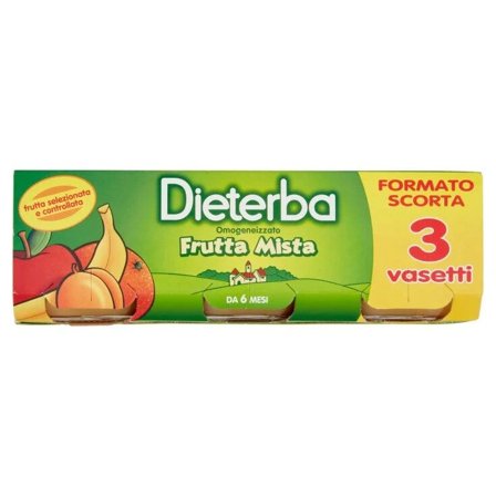 Dieterba Omogeneizzato Frutta Mista 3x80g