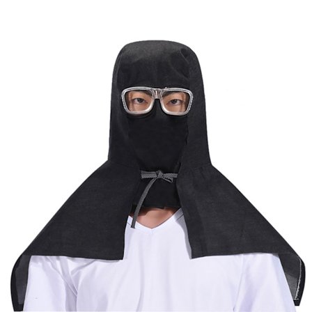 Klafflue støvtett vindtett pustende komfortabel fullstendig lukket sjalhatt med briller for utendørs klut