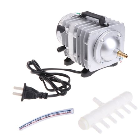 220V Aquarium Syrgas Luftpump FishTank ACO318 45W hydroponiska system
