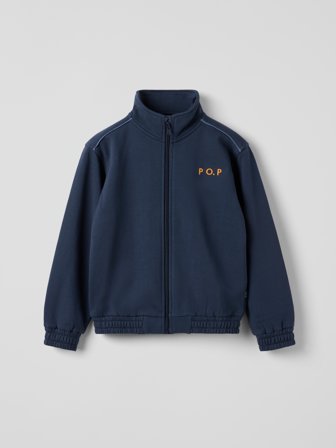 Polarn O. Pyret Sweatshirt dragkedja - 110 - barnkläder - blue