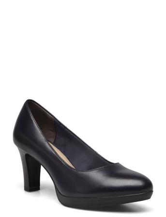 Women Court Sho Shoes Heels Pumps Classic Marineblå Tamaris*Betinget Tilbud