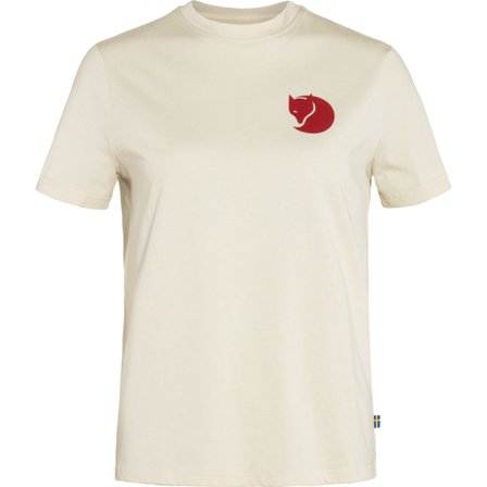 Fjällräven Fox Boxy Logo Tee L - female - Chalk White - T-Skjortes & tank Topps