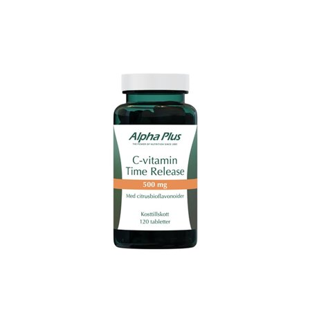 Alpha Plus C-vitamin Time Release 500 mg 120 tabletter