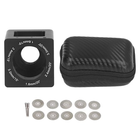 Tungstenslipare i aluminium med volframnålar, slipmaskin för svetsning med slipsten och förvaringslåda