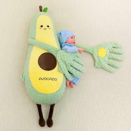 Smart Baby Sleep Beroligende Plysjpute med Klappefunksjon, Musikk og Varmebehandling, 65cm, Hjemmeutgave