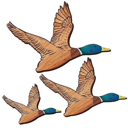 3 Størrelser Mallard And Wall Art Træ And Wall Decor Rustik Flyvende Fugle Wall Decor Udskåret Træ Wall Art Til Hjemmet