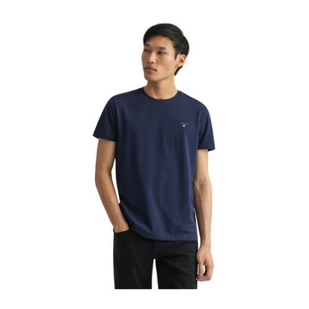 Gant - T-shirts - Blå - Herr - Storlek: Xl, Herr, Storlek: XL