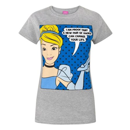 Disney Dam/Damer Prinsessan Askungen Nya Skor T-Shirt XL G