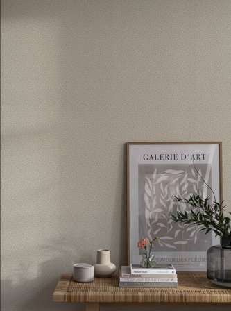 Duro Tapet, Smulan 223-01 Småmönstrat, L, Vit/beige, Färg & tapeter