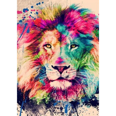 Full 5d Diamond Painting, Diamond Painting Lion Animals Personali