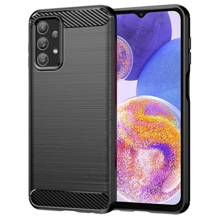 Carbon Flex Suojakotelo Samsung Galaxy A23 5G / A23 - Musta