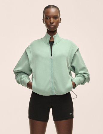 Casall Aria Full Zip - Green - S