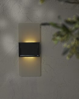 Solcelle vegglykt Wally LED Hvit